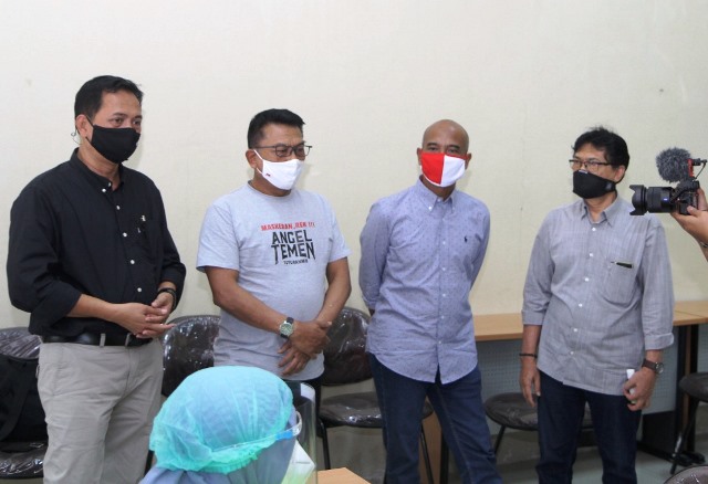 Budayakan Wajib Masker, Kepala KSP Moeldoko Gandeng Legenda Ludruk Cak Kartolo dan PWI Jatim
