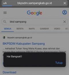 Berbahaya!  Website BKPSDM Sampang Diretas Hacker