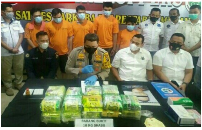 Satu Diantara Enam Tersangka Penyalahgunakan Narkotika, Dikirim ke  Liang Lahat