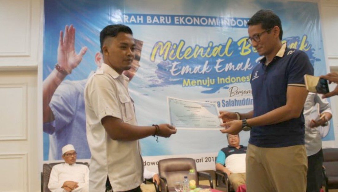 Sandiaga Uno Gelar Pelatihan Kewirausaan OK OCE PRASASTI di Bondowoso