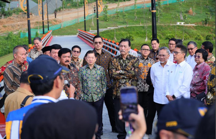Menteri AHY Berkeliling IKN Bersama Presiden, Wapres RI, dan Menteri KIM Meninjau Embung hingga Sumbu Kebangsaan