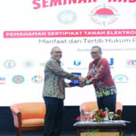 Sosialisasikan Sertipikat - El kepada Praktisi dan Akademisi, Sekjen Kementerian ATR/BPN Sampaikan Capaian Sertipikat Elektronik