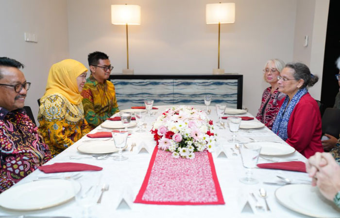 Gubernur Jatim Periode 2019-2024 Khofifah Hadiri Makan Malam dengan Dubes AS