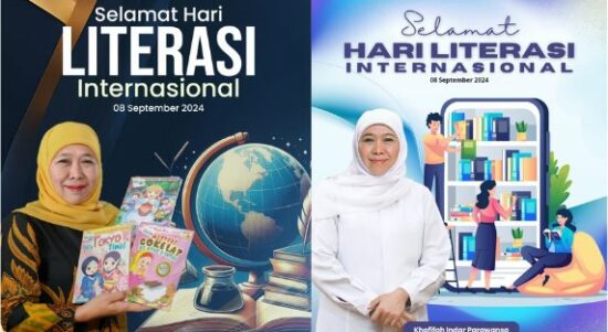 Hari Literasi Internasional Khofifah Ingatkan Pentingnya Baca dari Sumber Akurat