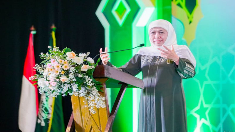 Peringatan Harlah Muslimat NU ke-78, Khofifah Serukan Implementasi Qanun Asasi NU untuk Persatuan dan Persaudaraan