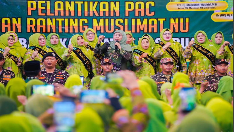 Puluhan Ribu Muslimat Pasuruan Rayakan Maulid Nabi, Khofifah Serukan Teladani Akhlaq Rasulullah