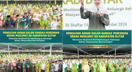 Khofifah dan Gus Miftah Resmikan Graha Muslimat NU Blitar, Pesan Superteam dan Didoakan Jadi Gubernur Lagi