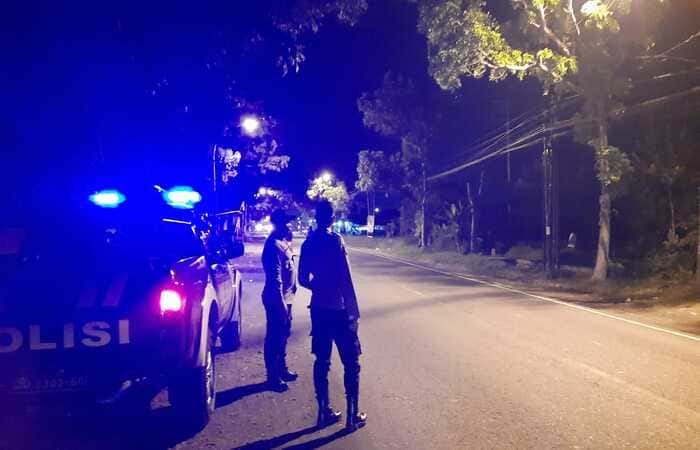 Patroli Blue Light Polsek Tikung Jaga Kamtibmas Dini Hari