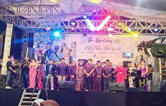 Malam Rabu, Polsek Tikung Gelar Pengamanan Pernikahan di Mojodalem