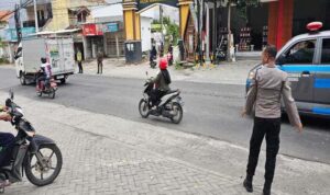 Sinergi Polsek Tikung dan NU Jaga Hari Santri