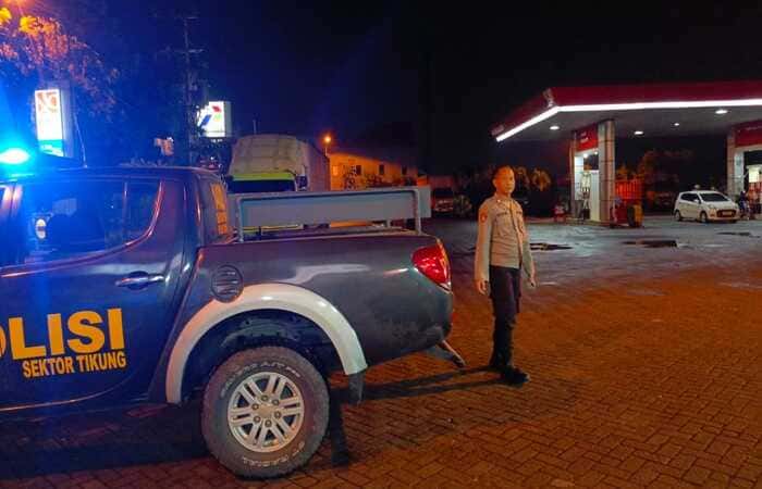 Polsek Tikung Perketat Patroli di Titik Vital Lamongan