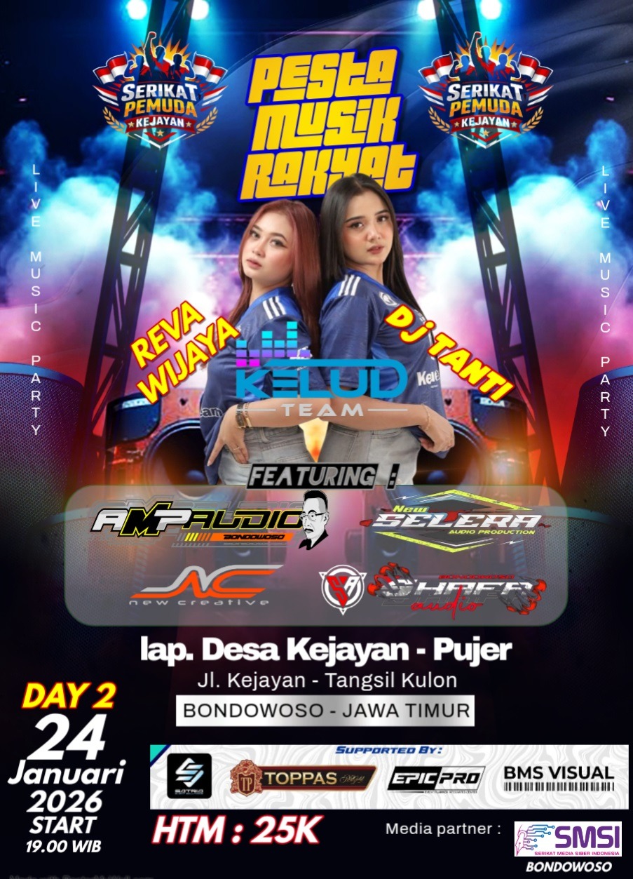 Hadiri dan Saksikan Pesta Musik Rakyat bersama DJ Tanti dan Sound Terbaik Bondowoso