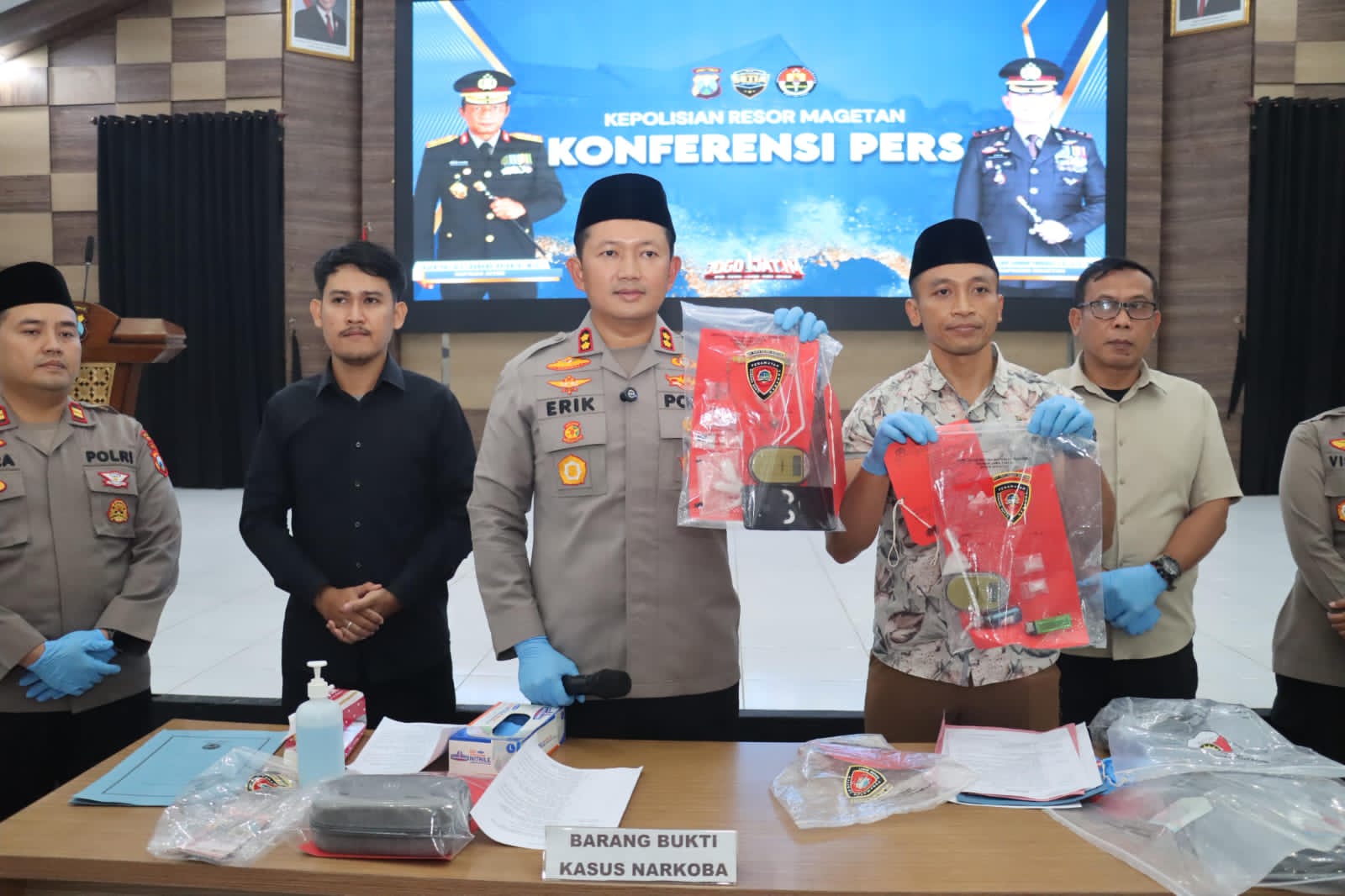Operasi Pekat Semeru: Polres Magetan Amankan Sabu, Uang Palsu, hingga Bahan Peledak Jelang Lebaran