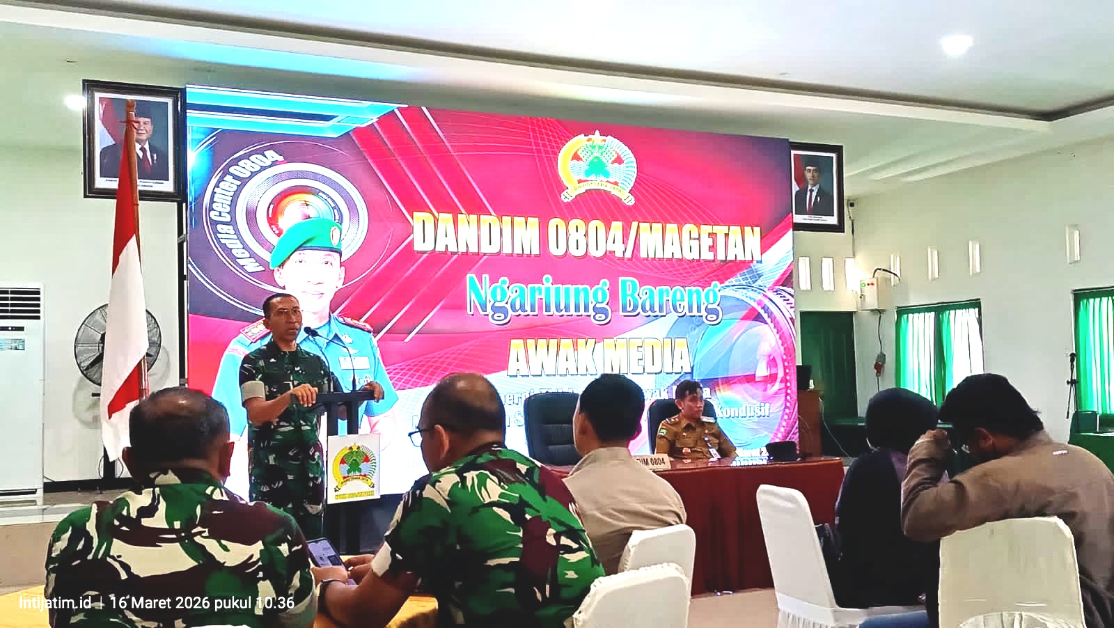 Pamit ke Mabesad, Dandim Magetan Perkuat Sinergi Media di Momentum Ramadan
