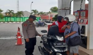 Patroli Objek Vital Polsek Tikung, 4C Terpantau Terkendali Patroli Polsek Tikung di SPBU dan perbankan cegah tindak 4C