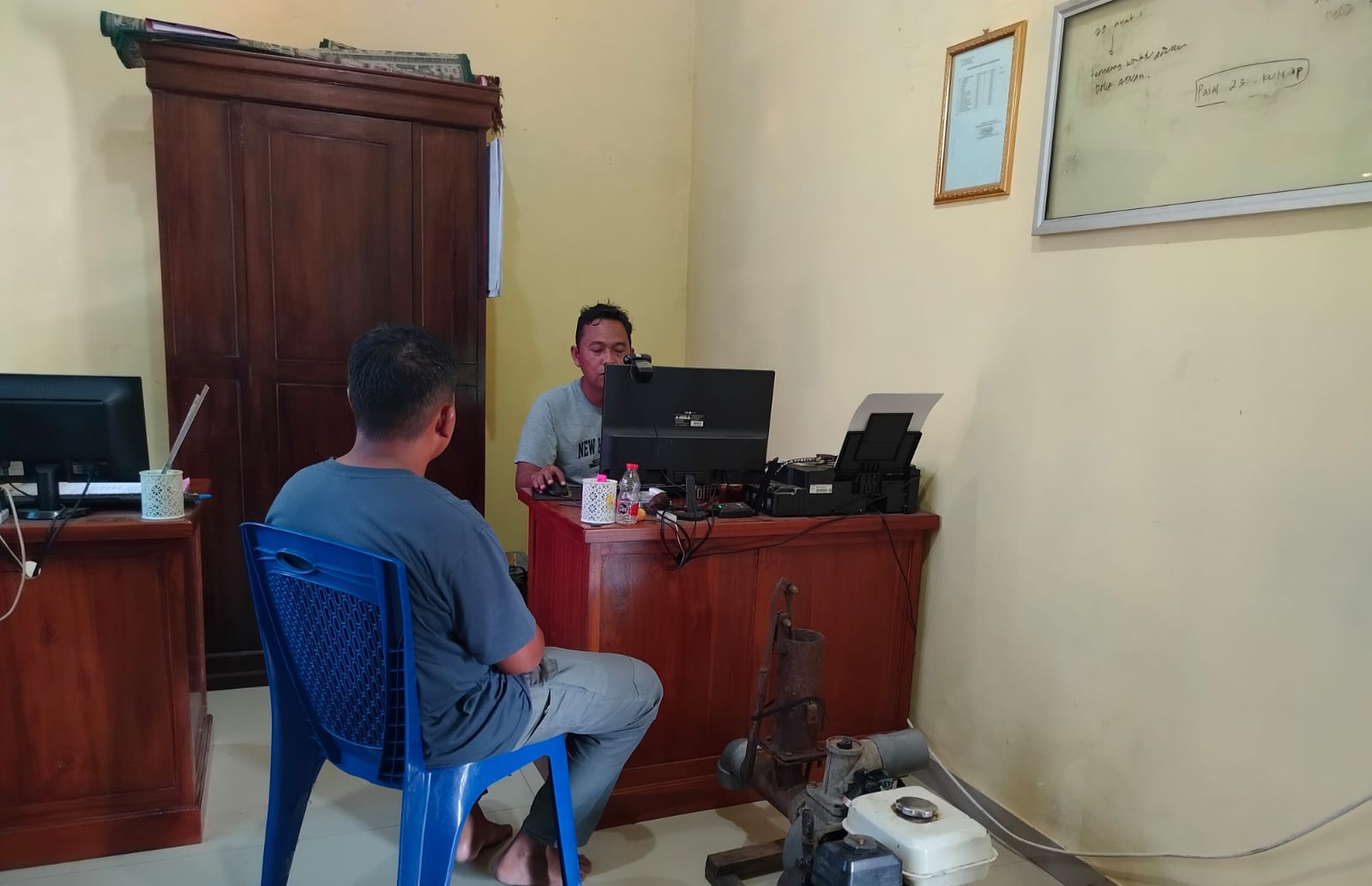 Pencuri Spesialis Pompa Air Sawah Asal Ngawi Dibekuk Polisi