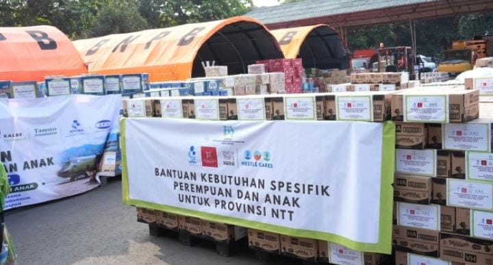 Bantuan bagi Perempuan dan Anak Korban Gempa NTT dari Kementerian PPPA dan Mitra Pembangunan