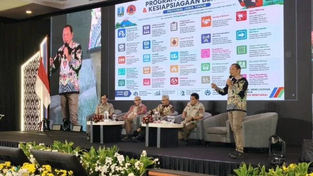 BPBD Jatim Bagikan Praktik Baik Penanggulangan Bencana di Rakortek PB 2026